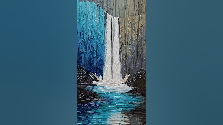 Live Knife Painting: Waterfall #ArtyficialFX #ai #sfx #aishorts #vfx #animation #aipainting