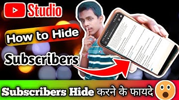 Youtube subscriber hide kaise kare | How to hide youtube subscriber 2020 | Youtube Tips Hindi