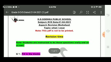 Grade   3  EVS  Dated  21 04  2021