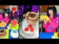 Ice cream challenge! Cake and fruits ice cream rolls