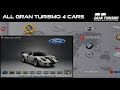 ALL the 721 CARS from Gran Turismo 4 PAL Version (feat the beautiful OST)