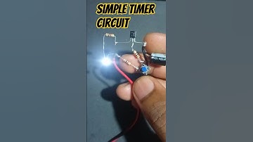 simpl timer circuit | bc547 transistor project  #electronics #diy #shortvideo