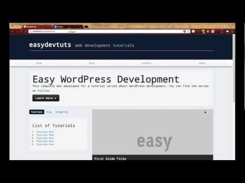 Wordpress Development Tutorials:
