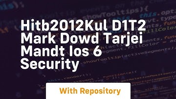 hitb2012kul d1t2 mark dowd tarjei mandt ios 6 security