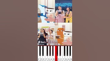 Please Pour it Properly Tralalero Original VS Animation (@tieanimation) - Octave Piano Tutorial
