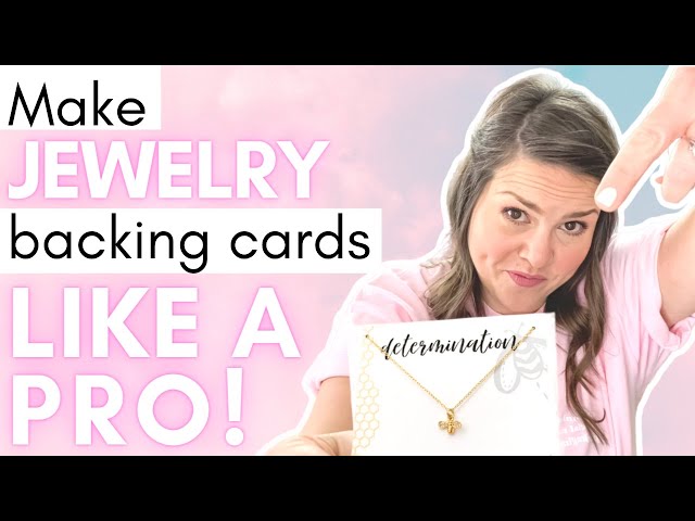 How to Make Jewelry Backing Cards ~  Jewelry Business