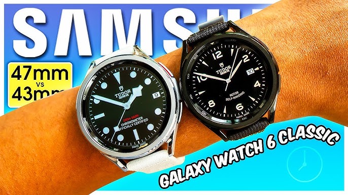 Samsung Galaxy Watch 6 Classic - 43mm vs 47mm SIZE Comparison on WRIST! 