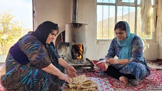 Cooking local lamb and chicken in a traditional wood oven | Rural Family