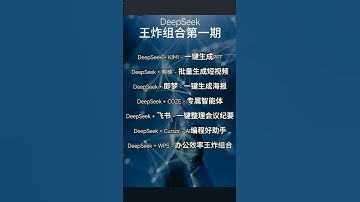 DeepSeek王炸组合#ai #ai工具 #教程 #老板 #自媒体 #企业 #创业 #学习 #deepseek #foryou #干货分享