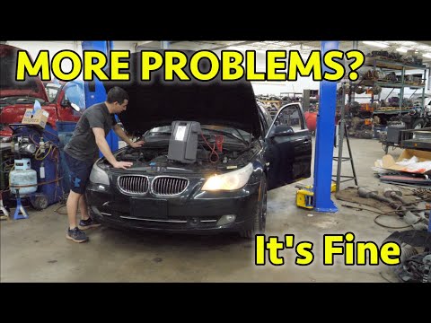 Inspection, Diag & Repair On Auction Bought E61 BMW 535i Wagon! Its Mechanically Totaled? SO WHAT!