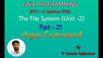 UNIX Programming (Part - 21) The File System (The chgrp Command Changing the Group of a File)