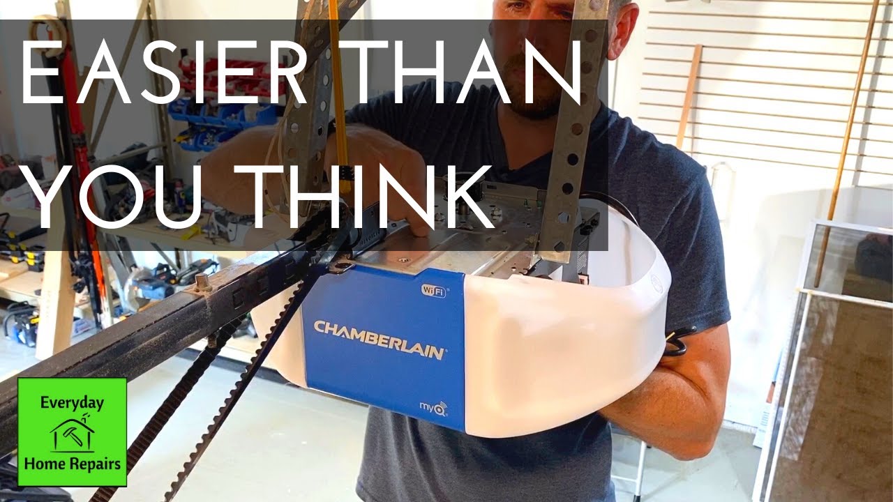 Replacing a Chamberlain Garage Door Opener 10 Minute Install YouTube