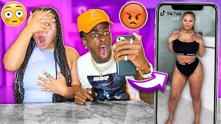 REACTING TO MY GIRLFRIENDS TikToks **ITS OVER**👀💔