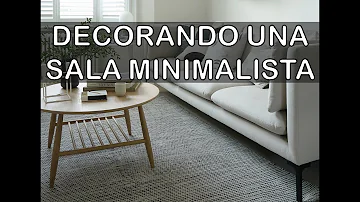 Como montar uma sala minimalista?