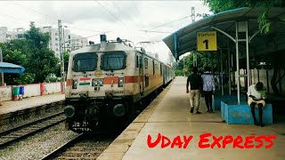 22666| Uday Express towards Bengaluru|Wap7|Indian Railways