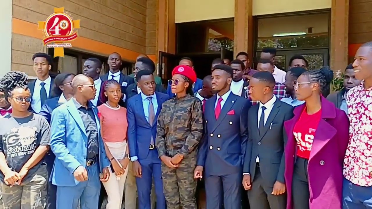 HON. FRIDAH KEMUNTO ; THE CUEA PRESIDENT 2024-2025 ENTRANCE TO INAUGURATION CEREMONY.