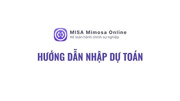 [Kho bạc] Hướng dẫn nhập dự toán | MISA Mimosa Online