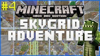 Minecraft Xbox 360 - Sky Grid Adventure - My Cobblestone Generator Is Complete! Episode 4
