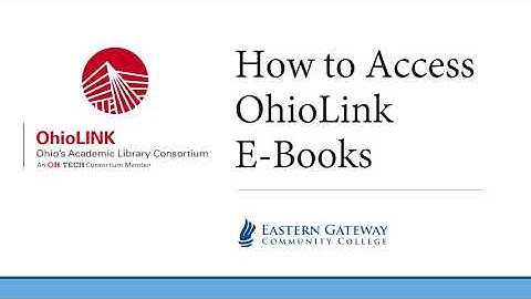 How to Access OhioLink eBooks