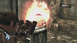 Gears of War 2 - Act 3 3-3 Rude Awakening: Exit The Facility: Slay Flamethrower Locusts | Razorhail