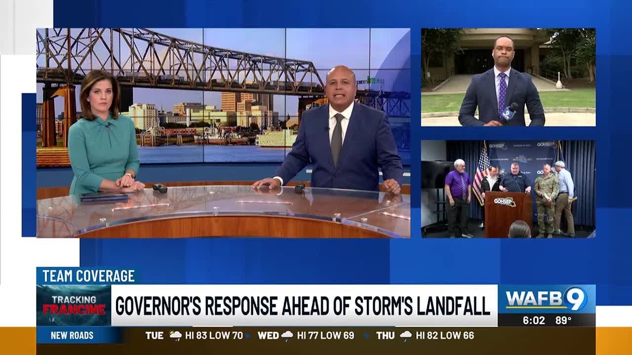 Gov. declares state of emergency ahead of Francine - YouTube