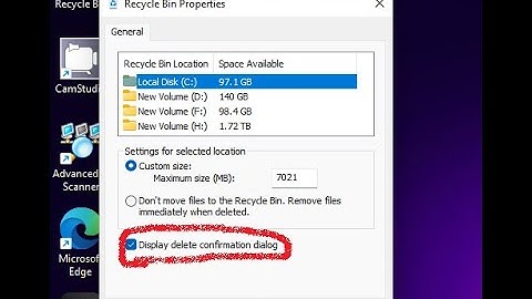 Enable confirmation in delete files|  delete confirmation dialog |Deleting files ask me confirmation