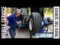 Mobile tire changer 1327 for mobile tire service for trucks buses road transport vehicles s562