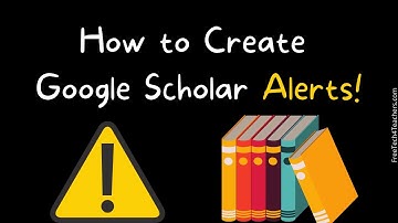 Two Ways to Create Google Scholar Alerts