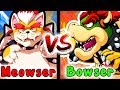 What If BOWSER And MEOWSER Ended Up In A Battle? - Super Mario Versus