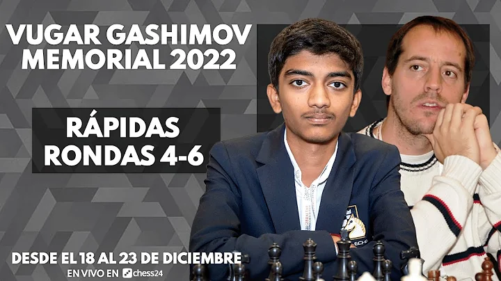 Vugar Gashimov Memorial 2022 | Rpidas (Ronda 4 a 6) | Rapport, Gukesh, Abdusattorov, Paco Vallejo..