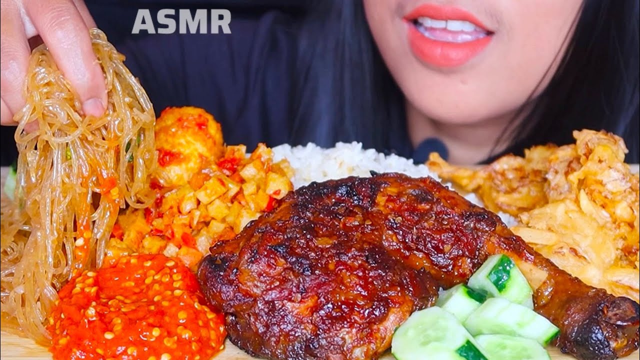 ASMR NASI UDUK AYAM BAKAR ||ASMR EATING #ASMR #asmrsounds #asmrvideo 