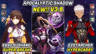 New!! Apocalyptic Shadow 4 3 Stars | E6 Sushang & E2S1 Archer | HSR 3.8 screenshot 1