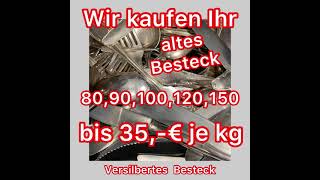 #Versilbertes Besteck verkaufen bis 35,-/kg im Großraum #Köln #Silberbesteck versilbert verkaufen - Kerpen (Kolpingstadt)