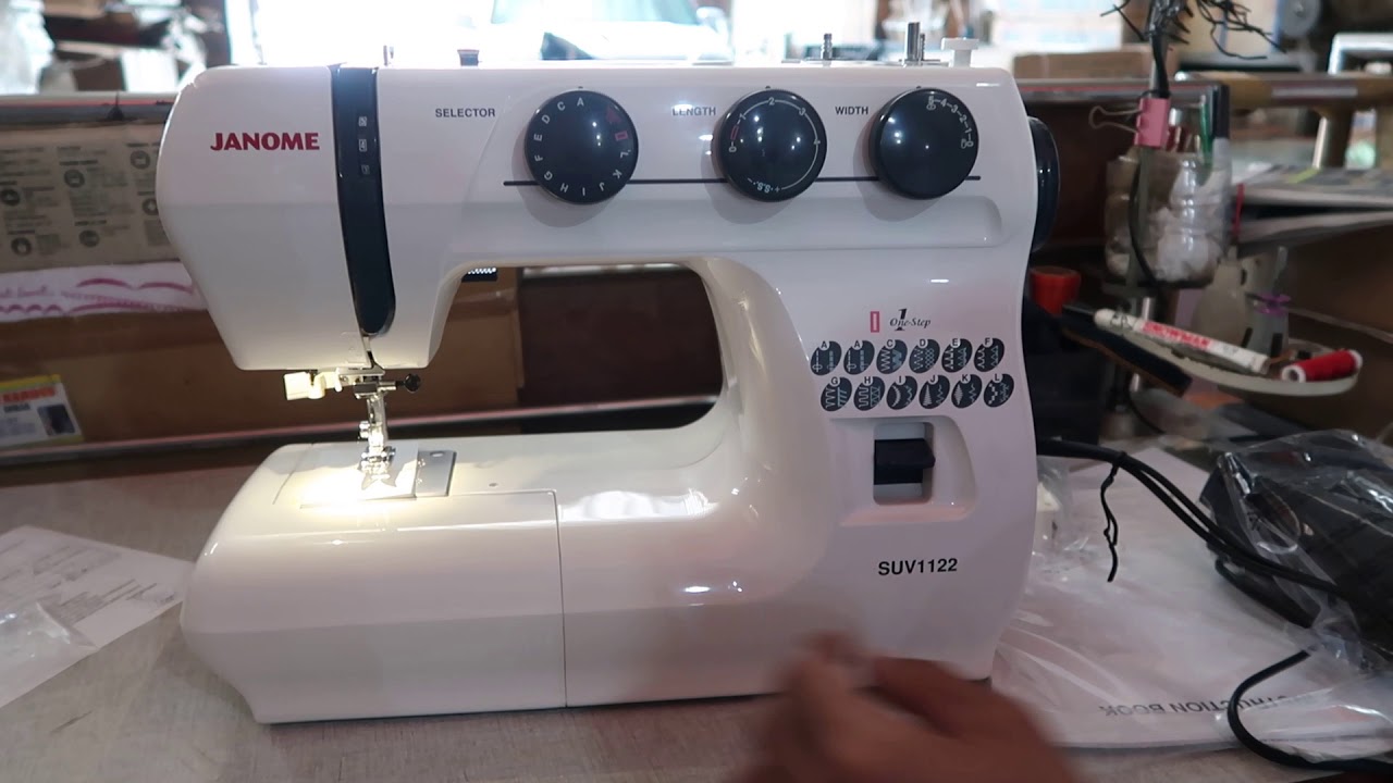 Cara Menyalakan Mesin Jahit Janome SUV1122 YouTube