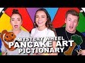 MYSTERY WHEEL PANCAKE ART PICTIONARY CHALLENGE - Merrell Twins ft Oli White