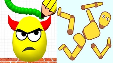 Draw To Smash vs Ragdoll Break - Satisfying ASMR Gameplay Android , iOS