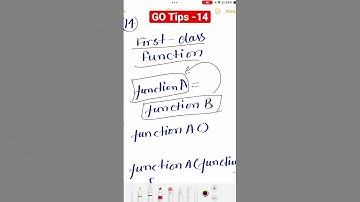 GOLang Tips - 14 What are first class functions in GO #golang