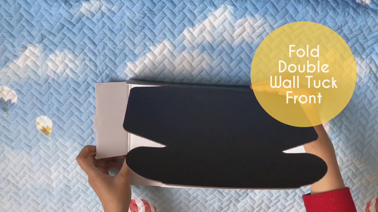 How to Fold the paper box type: Double Wall Tuck Front - YouTube