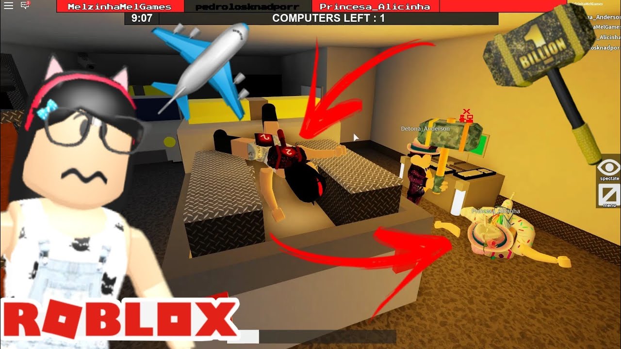 Roblox - DEU BUG NA FERA DA MARRETA (Flee The Facility)