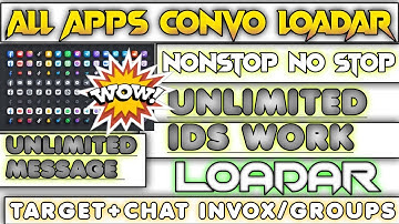 CONVO AUTOMATIC MESSAGE SENT LOADAR | ALL APPLICATION AUTO MESSAGE SEND | NEW CONVO LOADER 2023-24