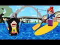 Se inunda la ciudad y me lleva un tsunami en roblox  paolazgames