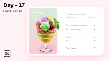 Daily UI Design Challenge | Day - 17 | Email Receipt