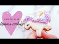 ダイソーの型でユニコーンアイシングクッキー / Unicorn Cookies【100均】