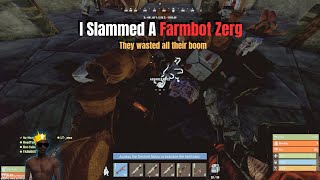 I SLAMMED A FARMBOT ZERG - Rust Console Edition