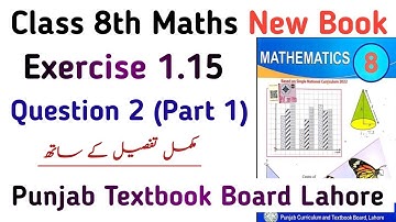 Class 8 Math Exercise 1.15 New Book PTB | Chapter 1 Ex 1.15 Class 8th Question no. 2 | Learning Zone