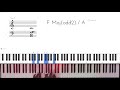 Gospel piano talk music ideas in key of c major