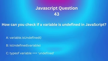 JavaScript Interview Mastery: 50 Questions and Answers for Tech Interviews! 43
