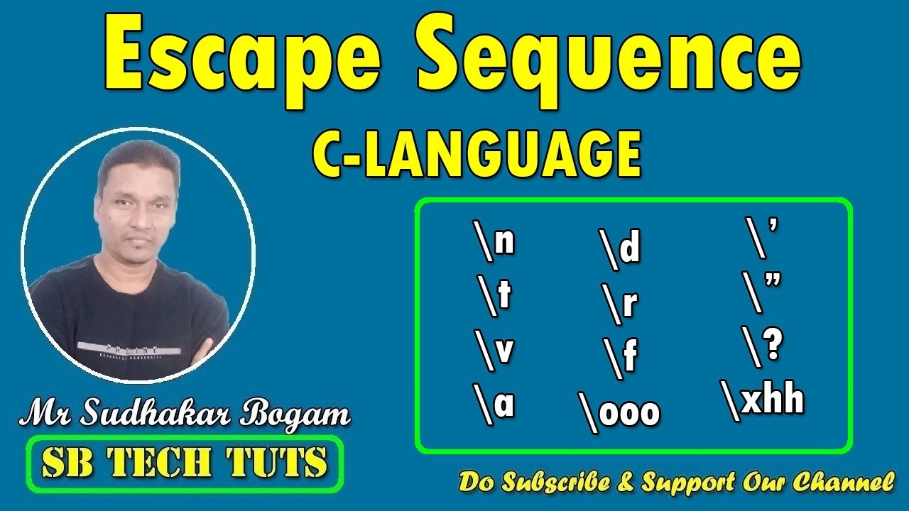 Escape Sequences | C Language | C Programming - YouTube