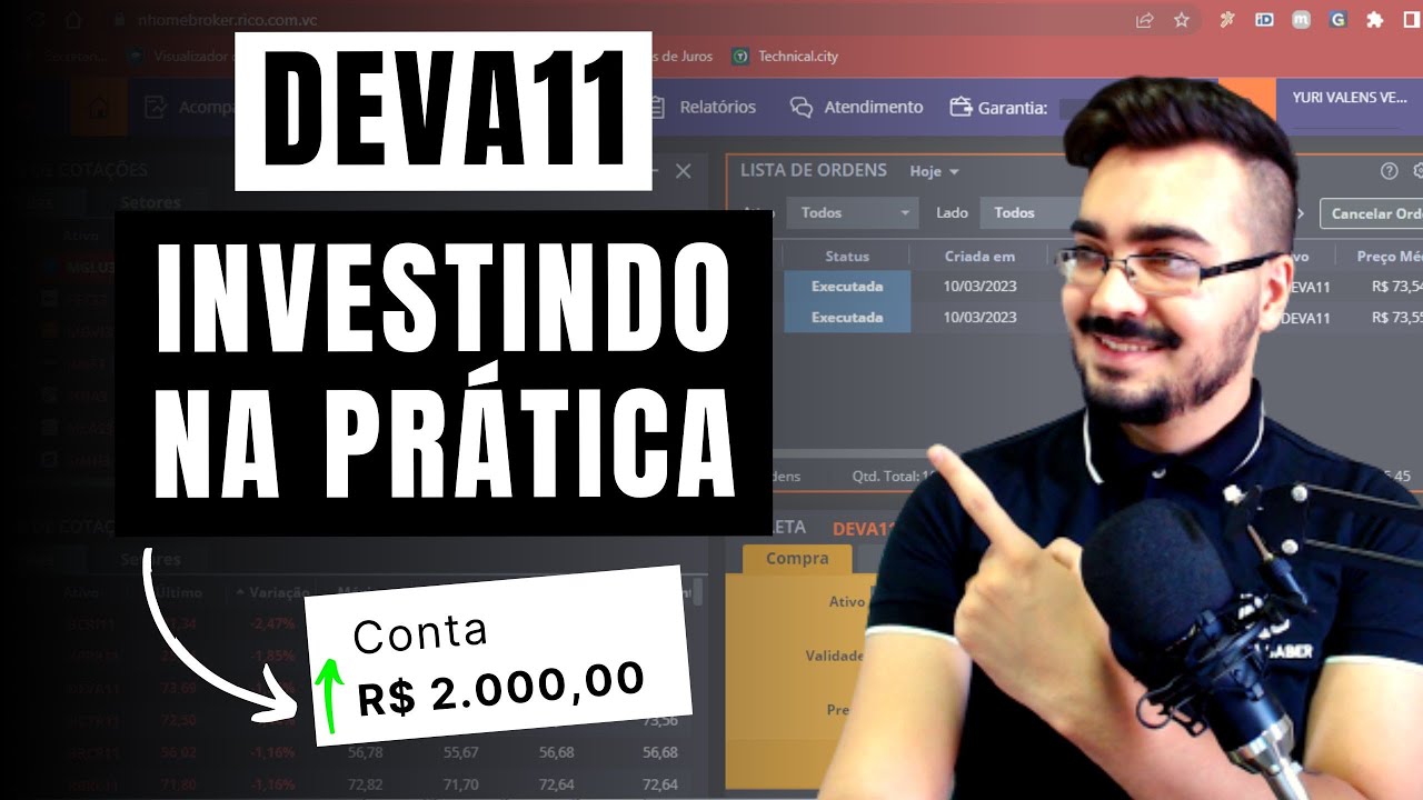 DEVA11 CAIU 15% INVESTI R$ 2 mil por causa disso! Corretora Rico