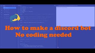 How to make a discord bot (No coding required)